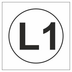 Позначення шин. "L1". Комплект 10шт.
