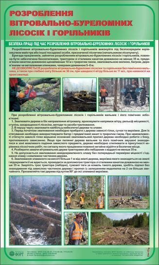Розроблення вітровально-буреломних лісосік і горільників. 0,6х1,0