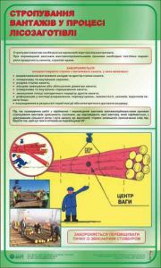 Стропування вантажів у процесі лісозаготівлі. 0,6х1,0.