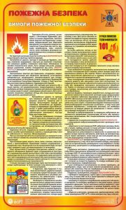 Вимоги пожежної безпеки. 0,6х1,0
