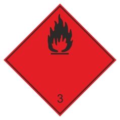 Знак небезпеки №3. Легкозаймисті рідини (небезпека класу 3).