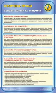Основні закони та завдання. Охорона праці 0,6х1,0