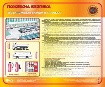 Протипожежні заходи в гаражах. 0,5х0,6