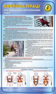 Охорона праці при виконанні верхолазних робіт. 0,6х1,0