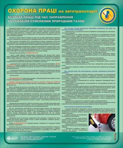 Безпека праці під час заправлення автомобіля стисненим природним газом. 0,6х0,5