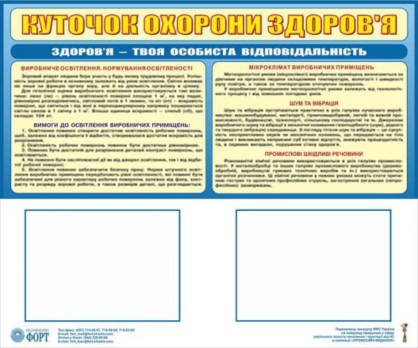 Куточок охорони здоров’я. 0,6х0,5