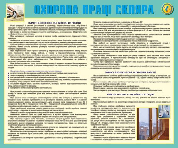Охорона праці скляра. 0.6х0.5