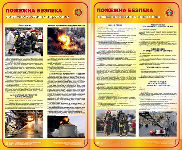 Пожежно-тактична підготовка. Комплект з 2-х стендів 0,6х1,0